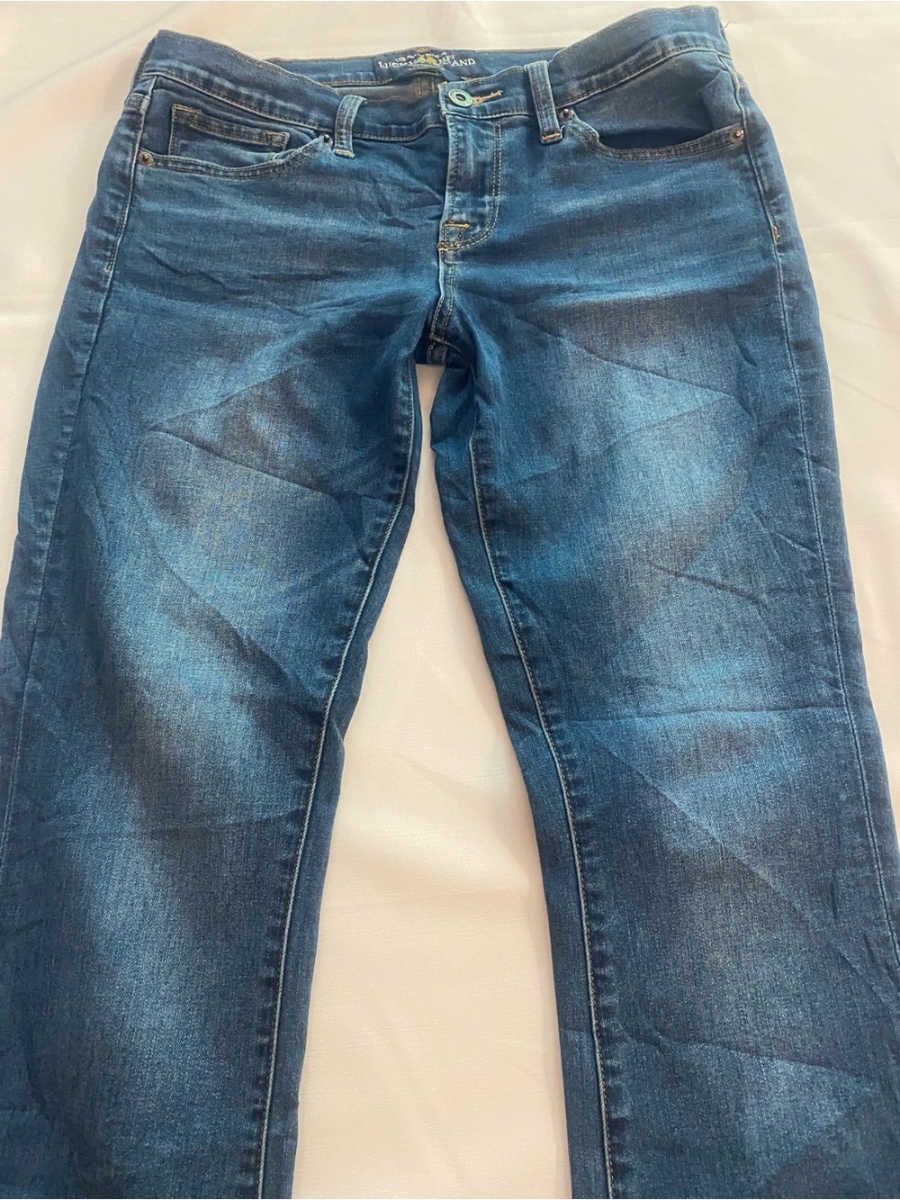 Lucky Brand Women's Charlie Baby Boot Low Rise Jeans Size 8 length 29” Ankle - Picture 8 of 16